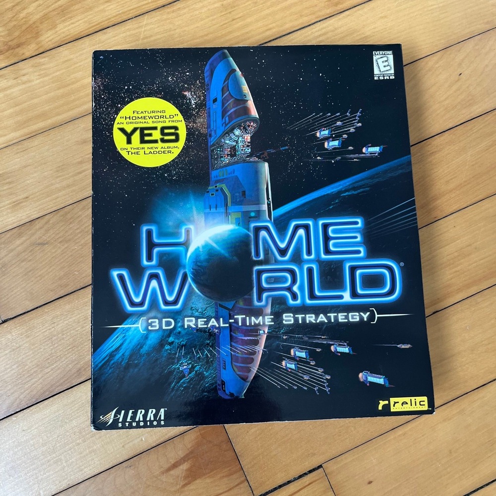 Homeworld PC Big Box Sierra Relic 1999 Windows 95 98 NT 3D RTS Game YES Music
